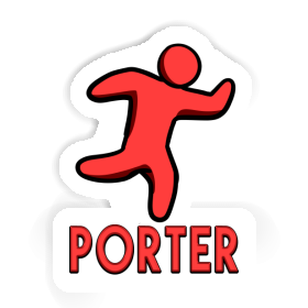 Porter Autocollant Joggeur Image