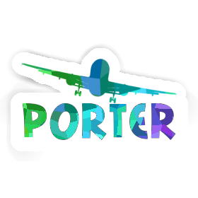Porter Autocollant Avion Image