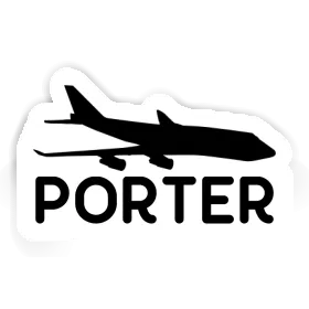 Jumbo-Jet Autocollant Porter Image
