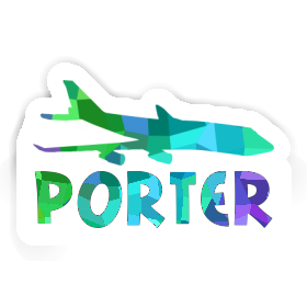Autocollant Jumbo-Jet Porter Image