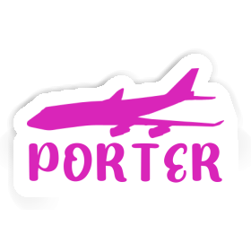 Aufkleber Porter Jumbo-Jet Image