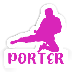 Porter Aufkleber Karateka Image
