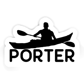 Kajakfahrer Aufkleber Porter Image