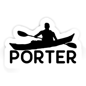 Porter Autocollant Kayakiste Image