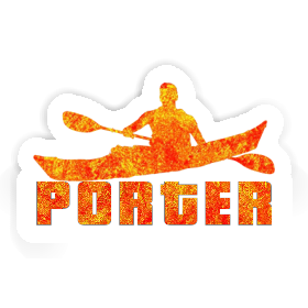 Sticker Kayaker Porter Image