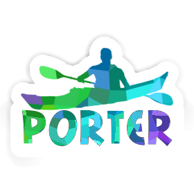 Sticker Porter Kayaker Image
