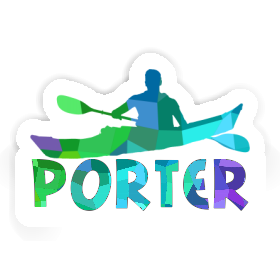 Porter Sticker Kajakfahrer Image