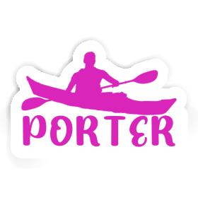 Porter Autocollant Kayakiste Image