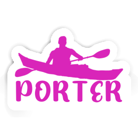 Sticker Kayaker Porter Image