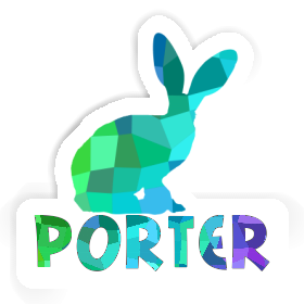 Porter Aufkleber Kaninchen Image