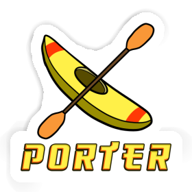 Porter Autocollant Canoë Image