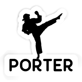 Karateka Aufkleber Porter Image