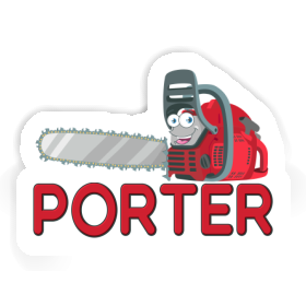 Porter Sticker Chainsaw Image