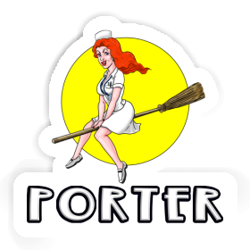 Porter Sticker Krankenschester Image