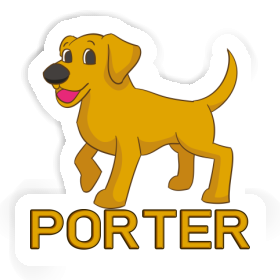 Autocollant Labrador Porter Image