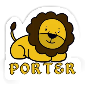 Porter Aufkleber Löwe Image