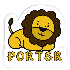 Sticker Porter Lion Image