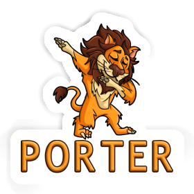Autocollant Porter Lion Image