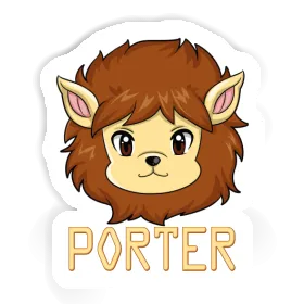 Sticker Porter Lion Image