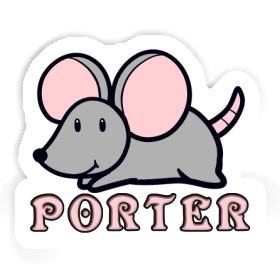 Porter Aufkleber Maus Image