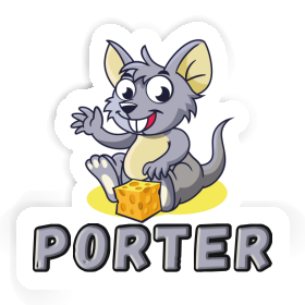 Autocollant Souris Porter Image