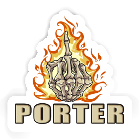 Mittelfinger Sticker Porter Image