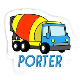 Aufkleber Mischer-LKW Porter Image