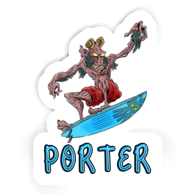 Surfeur Autocollant Porter Image