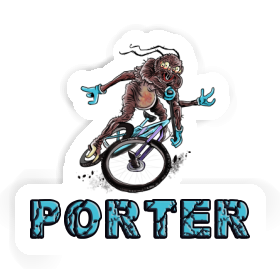 Porter Sticker Biker Image