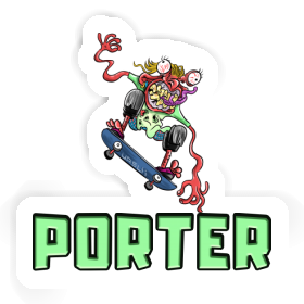 Porter Autocollant Skateur Image