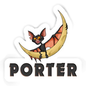 Porter Aufkleber Fledermaus Image
