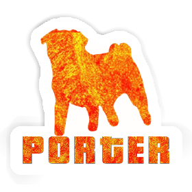 Porter Sticker Pug Image