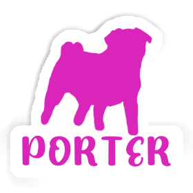 Porter Sticker Pug Image