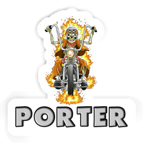 Sticker Motorbike Rider Porter Image