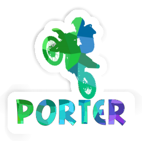 Porter Autocollant Motocrossiste Image