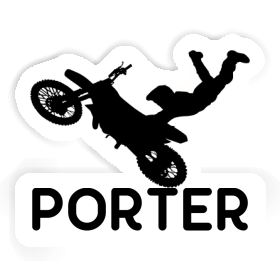 Porter Aufkleber Motocross-Fahrer Image