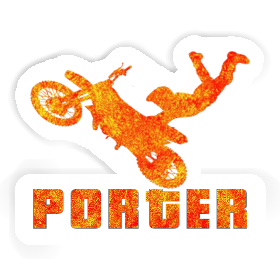 Porter Sticker Motocross Rider Image