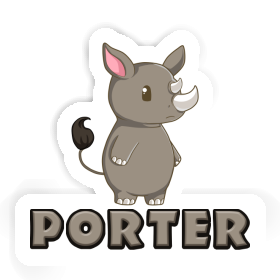 Sticker Porter Nashorn Image