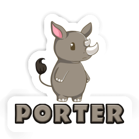 Sticker Porter Rhino Image