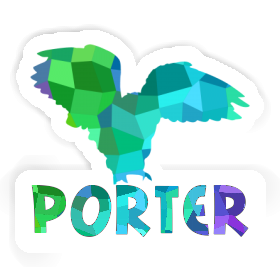 Owl Sticker Porter Image