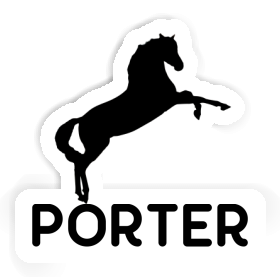 Autocollant Cheval Porter Image