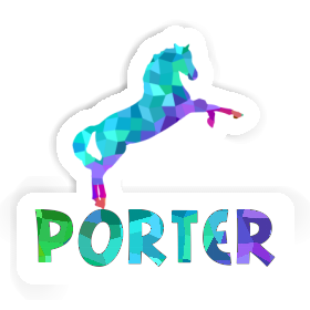 Pferd Sticker Porter Image