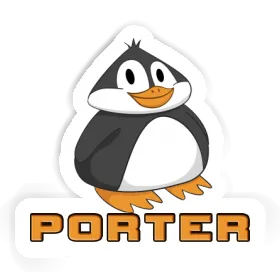 Autocollant Pingouin Porter Image