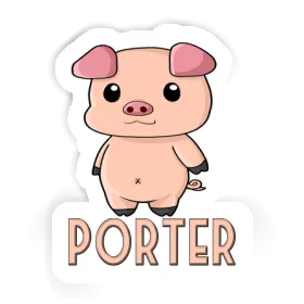 Schweinchen Aufkleber Porter Image