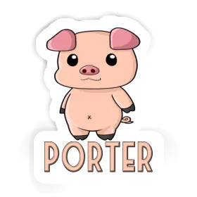 Porcelet Autocollant Porter Image