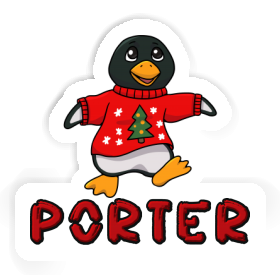 Weihnachtspinguin Sticker Porter Image