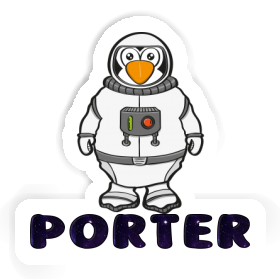 Sticker Porter Astronaut Image