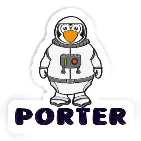 Porter Autocollant Astronaute Image