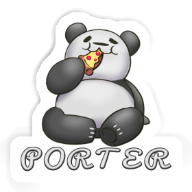 Porter Aufkleber Pizza-Panda Image