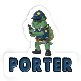 Porter Aufkleber Polizist Image